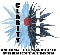 Switch to CHAOS presentation with graphic FX and music